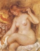 Pierre-Auguste Renoir Bather with Long Blonde oil painting reproduction